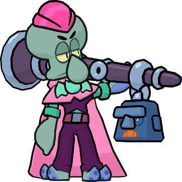 Pink Squidward Mortis