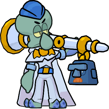 Blue Squidward Mortis