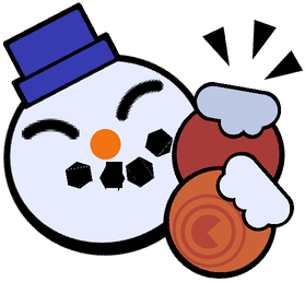 Snowman Tick Pin