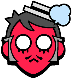 Gray Angry Pin