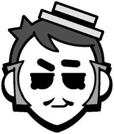 Gray Happy Pin