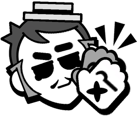 Gray Clap Pin