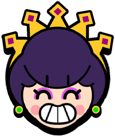 Evil Queen Pam Happy Pin