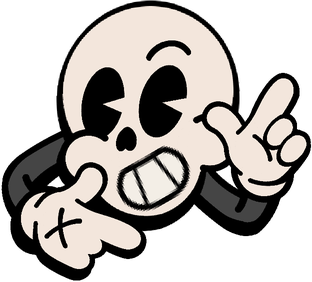 Skull Cartoon Special Pin
