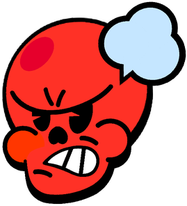 Skulltoon Angry Pin