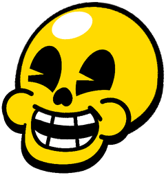 Skulltoon Happy Pin