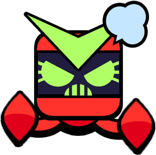 Virus 8 Bit Angry Pin