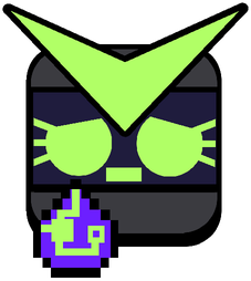 Virus 8 Bit Sad Pin
