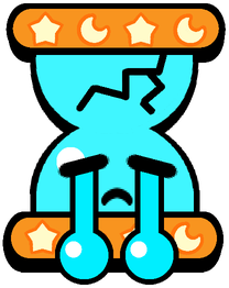 Sandclock Sad Pin