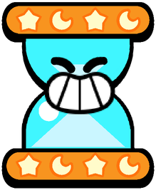 Sandclock Happy Pin