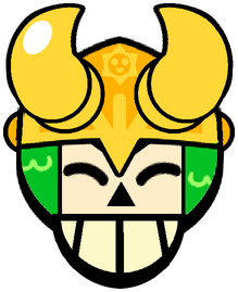 Skull Ragnarock Happy Pin