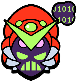 Virus Charlie Angry Pin