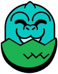 Godzilla Egg Happy Pin