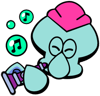 Pink Squidward Mortis Special Pin