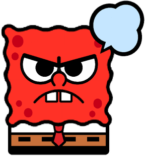 Bp Spongebob Angry Pin