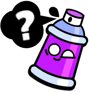 Graffiti Purple Special Pin