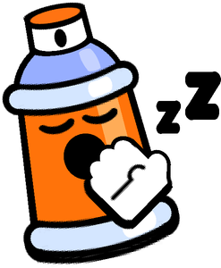 Graffiti Orange Special Pin
