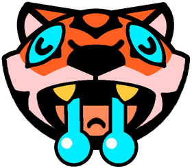 Tiger Leon V Sad Pin