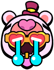 Brawlentine'S Bear Shade Sad Pin