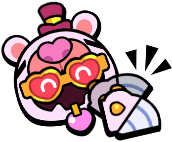 Brawlentine'S Bear Shade Clap Pin