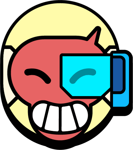 Cyber Brock V Happy Pin
